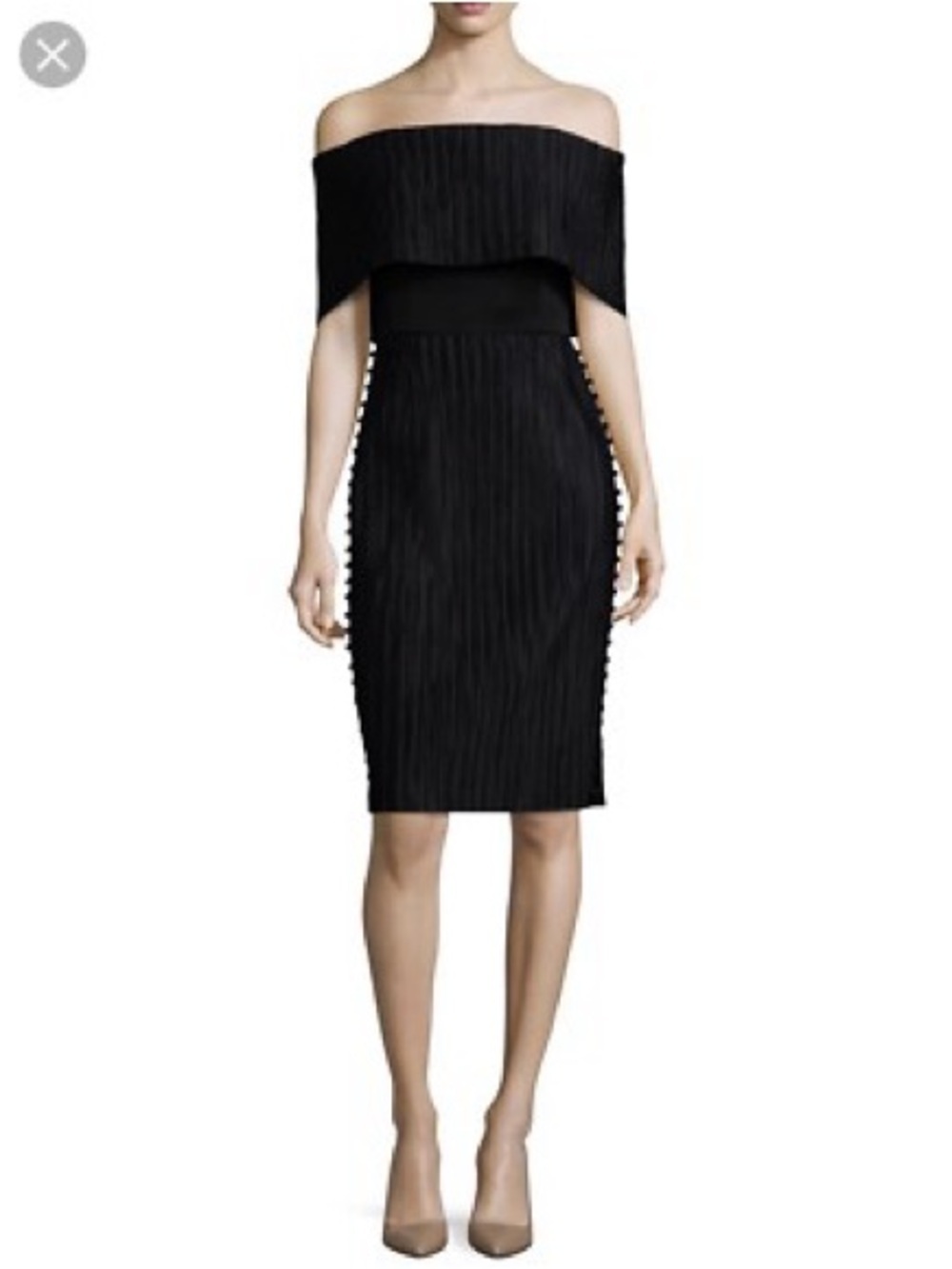 MISHA Collection Lily Black Knee Length Dress Size 6